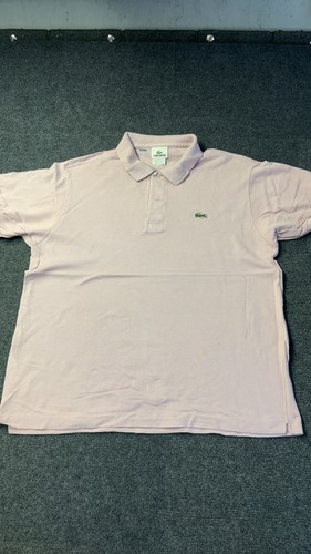 Lacoste pink polo shirt medium - pink,