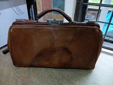 Vintage Leather Tan Doctors Style Bag