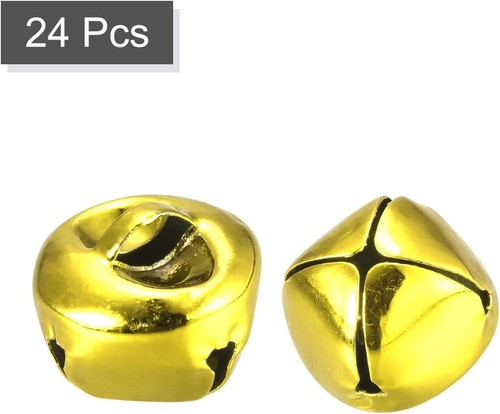 24pcs 15mm jingle bells gold - 24pcs,