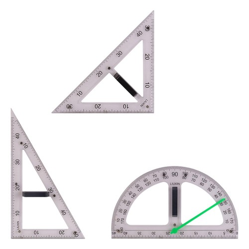 Large geometry math ruler - large,