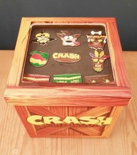 Crash Bandicoot Numskull 2017 Boxed Crate 9 Pin Set Discontinued