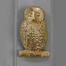 New Polished Brass Owl Door
