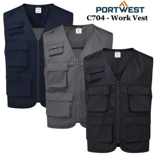 Portwest mens waistcoat gilet - waistcoat,
