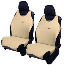 2 Beige Front Car Seat Covers