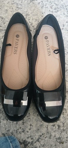 Pavers black size ballerina - pavers,