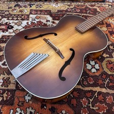 Vintage 1962 Hofner Congress Brunette Sunburst Archtop Acoustic Guitar *1960s*