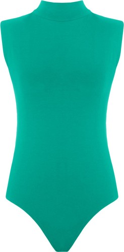 Ladies sleeveless leotard high - leotard,