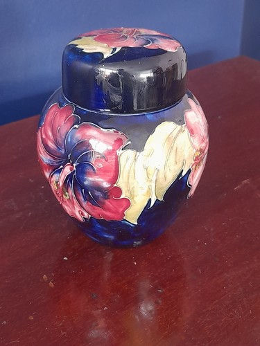 Moorcroft ginger jar hibiscus