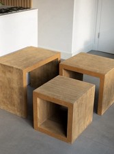 Frank Gehry Vitra Easy Edges Nesting Tables Wiggle Chair Guggenheim museum 