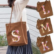 Printed Corduroy Totes Bag