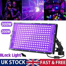 200W-300W LED UV Stage Blacklight Ultraviolet Flood Effect Light for Disco Party