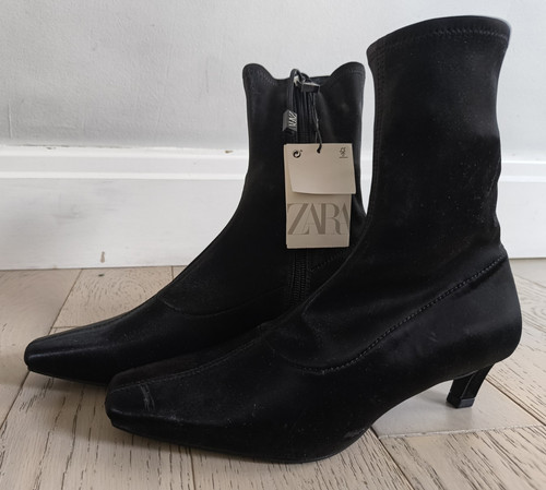 Zara black sock ankle - sock,