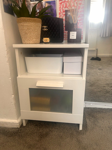 Ikea brimnes white bedside - ikea,