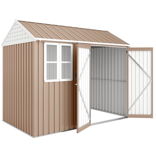 Brown outdoor metal - x,