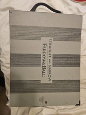 Wallpaper Farrow & Ball straight and narrow sample book craft designer 