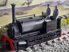 BLACK OO9 009 Hunslet quarry Narrow Gauge Loco On Brand New KATO 109 chassis