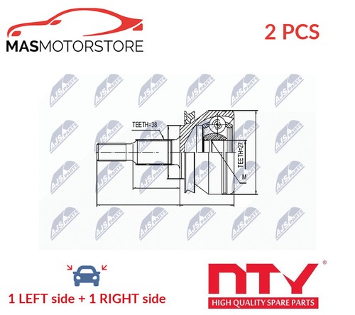 Driveshaft joint kit pair - cv,