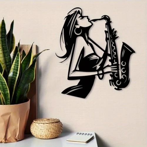 Saxophone metal wall art - saxophone,