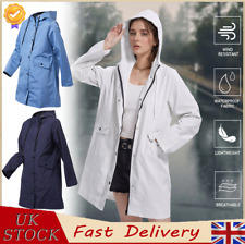 Womens Windproof Waterproof Hooded Coat Zip Rain Jacket Outdoor Windbreaker New