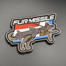 Fur Missile Dog Harness Patch