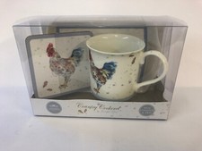 Country Cockerel Mug Coaster &