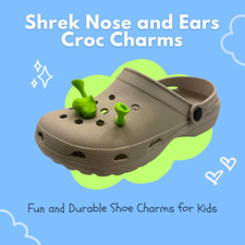 Shrek Nose & Ears Croc Charms – Fun & Durable Shoe Accessories for Kids