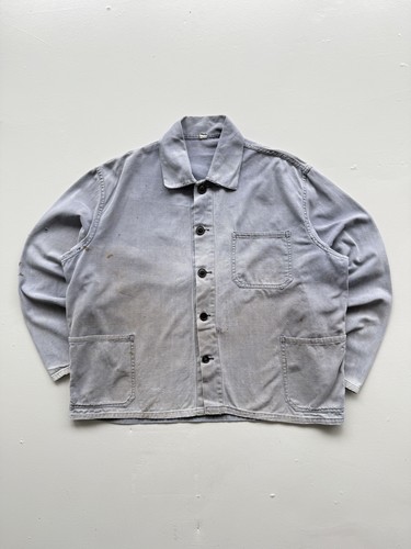 Faded grey french chore jacket - faded,