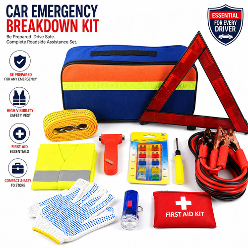 Car emergency breakdown kit - car, 10