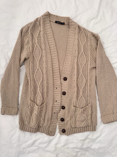 Boohoo light brown cardigan - boohoo,