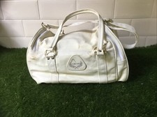 Vintage Head St Moritz Sports Bag & Shoulder Strap Cream with Gold Accents
