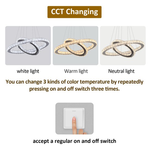 Modern led crystal ceiling - led,