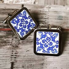 Unique PORTO TILE CUFFLINKS