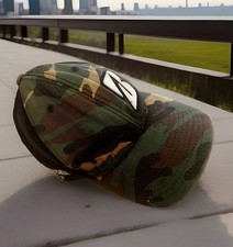 Bridgestone Camouflage Golf Cap Hat Snapback Adjustable B330 Meshback Vinyl Logo