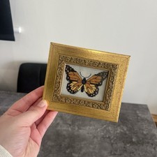 Vintage Needlepoint Art Framed