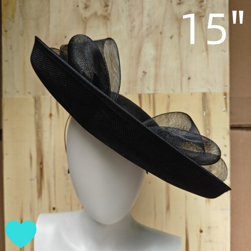 Black fascinator wedding - fascinator,