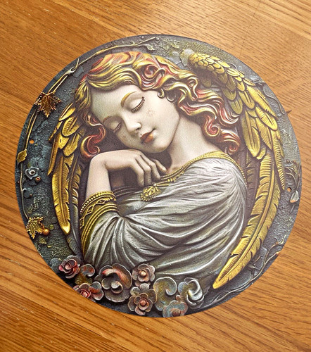Round metal decorative - round,