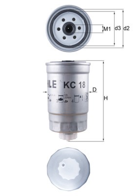 Mahle fuel filter for - 18,