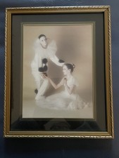 Vtg Framed Picture Ballerina &