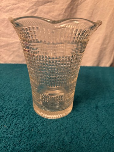 Vintage pressed glass wide - vintage,