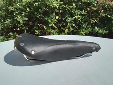 Wrights W3N Saddle. Vintage Black Leather Saddle. Made In Birmingham (Brooks)