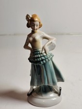 Vntg Porcelain Figurine  1930's Era Dancing Woman. Germany vgc. #2