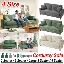 Modern 4 Seater Corduroy Sofa