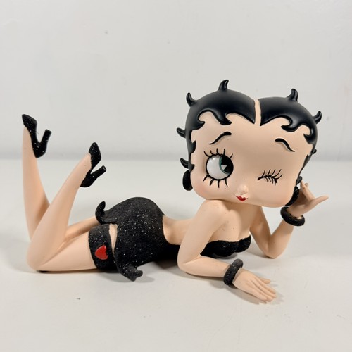 Betty boop lying down black - boop,