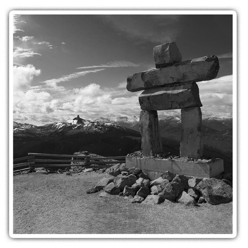 Square stickers 5 cm - square, cm(bw)