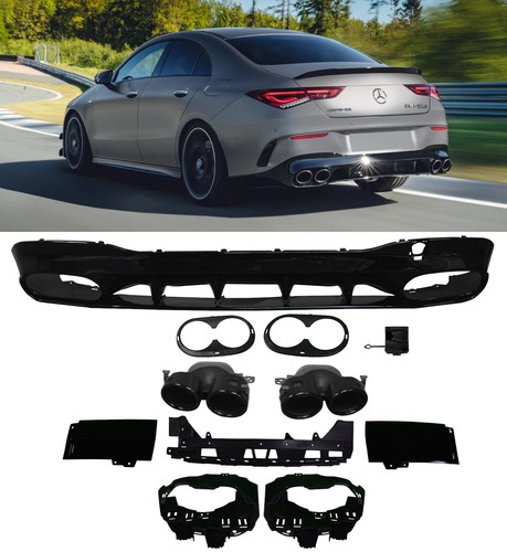 Rear diffuser gloss - diffuser, black
