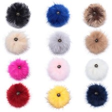 Faux Fox Fur Knitted Cap