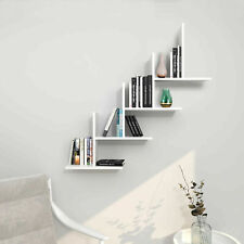 Bookcases Wall Shelving Book Plant Display Shelves CD Rack WHITE BLACK storage