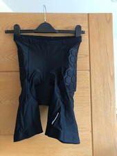 BTWIN Rockrider black reinforced cycling shorts - size M - excellent condition