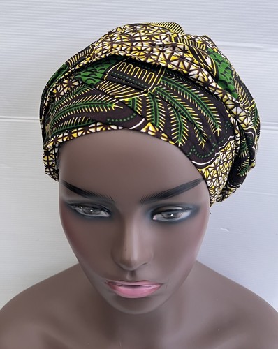 African print tie - ankara, head