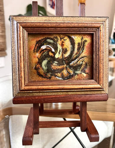 Mid century enamel copper - mid, on